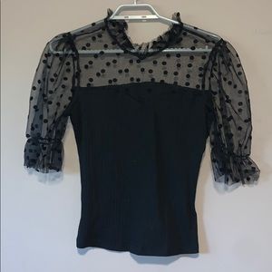 Lace top blouse